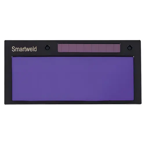 Smartweld Rechargeable Variable Auto-Darkening Filter, Shade 9 to 13, 2.5 in x 4.25 in, Polycarbonate, Blue