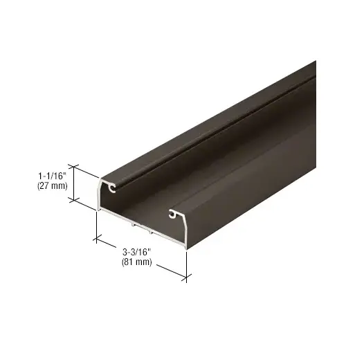 Bulkhead Sill Shoe for 1S440 and S450, Bronze Black Anodized - 24'-2" Stock Length Bulkhead Sill Shoe for 1S440 and S450, Bronze Black Anodized - 24'-2" Stock Length