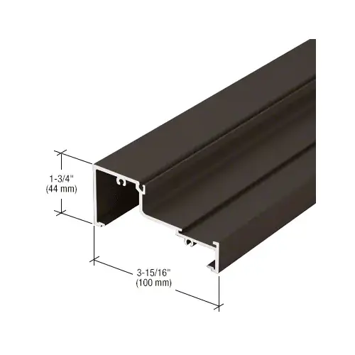 Class I Bronze Black Anodized Horizontal/Sill - 24'-2" Stock Length Class I Bronze Black Anodized Horizontal/Sill - 24'-2" Stock Length