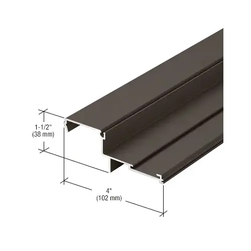 Bronze Black Anodized Stacking Sill Insert - 24'-2" Stock Length Bronze Black Anodized Stacking Sill Insert - 24'-2" Stock Length