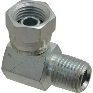 Weatherhead 2047-4-4S Industrial Pipe 90 degree Elbow Adapter: 1/4-18 Female Thread, 1/4-18 Male Thread, FNPSM x MNPT