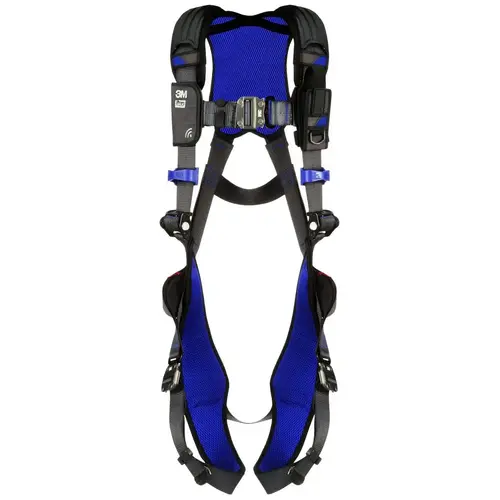 Fall Protection Harnesses: 420 Lb, Vest Style, Size X-Large, For General Purpose, Polyester, Back