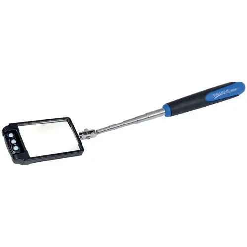 Inspection Mirrors; Mirror Type: Telescoping Inspection Mirror ; Mirror Shape: Rectangular ; Handle Type: Cushioned Grip Handle; LED Lighted Telescoping ; Swivel Type: Ball Joint ; Mirror Material: Glass ; Handle Material: Vinyl; Nylon Inspection Mirrors; Mirror Type: Telescoping Inspection Mirror ; Mirror Shape: Rectangular ; Handle Type: Cushioned Grip Handle; LED Lighted Telescoping ; Swivel Type: Ball Joint ; Mirror Material: Glass ; Handle Material: Vinyl; Nylon