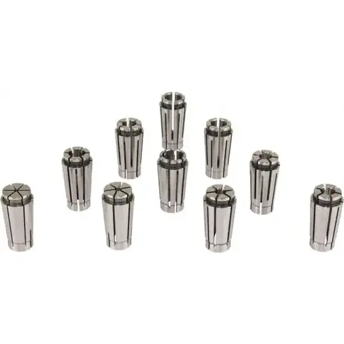 Collet Set: 9 Pc, Series SK16, 1/8 to 5/8" Capacity