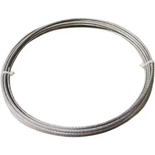 1/8" x 3/32" Diam, Stainless Steel Wire Rope
