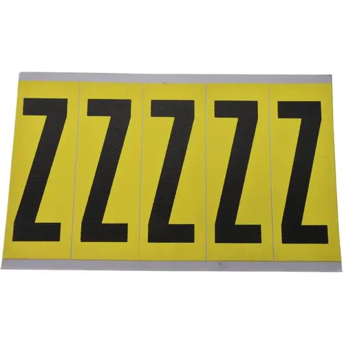 Number & Letter Label: 5" High Number & Letter Label: 5" High