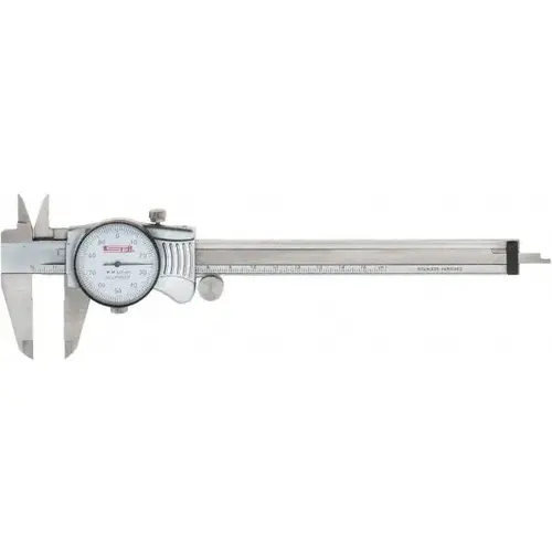 Dial Caliper: 150 mm Range, 0.01 mm Graduation, 1 mm per Revolution Dial Caliper: 150 mm Range, 0.01 mm Graduation, 1 mm per Revolution