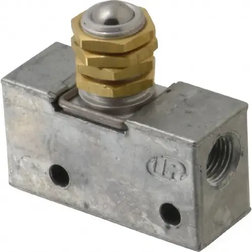 Mechanically Operated Valve: 3-Way, Ball Roller Actuator, 1/8" Inlet, 2 Position Mechanically Operated Valve: 3-Way, Ball Roller Actuator, 1/8" Inlet, 2 Position