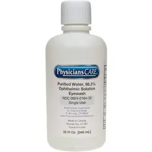 PhysiciansCare 24-201 32 Oz. Emergency Response First Aid Kit Eyewash Bottle