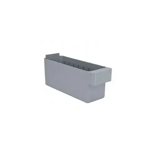 Plastic Drawer Bin: Gray