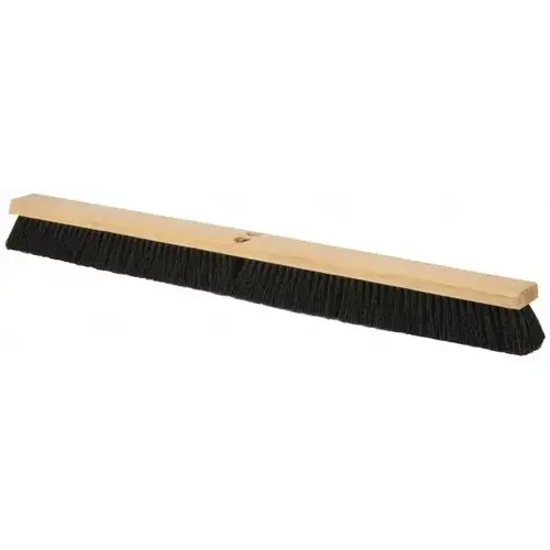 Push Broom: 36" Wide, Tampico Bristle Push Broom: 36" Wide, Tampico Bristle