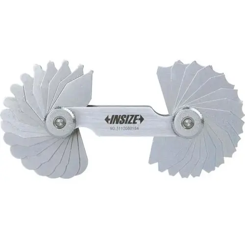 Radius Gage Set: Medium Carbon Steel, 17/32 to 1" Radius, 16 pc Radius Gage Set: Medium Carbon Steel, 17/32 to 1" Radius, 16 pc