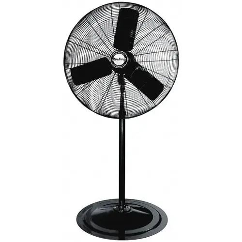 24" Blade, 1/4 hp, 5,130 Max CFM, Single Phase Oscillating Pedestal Fan 24" Blade, 1/4 hp, 5,130 Max CFM, Single Phase Oscillating Pedestal Fan