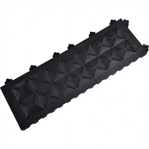 Anti-Fatigue Modular Tile Mat: Dry Environment, 6" Length, 18" Wide, 1" Thick, Black