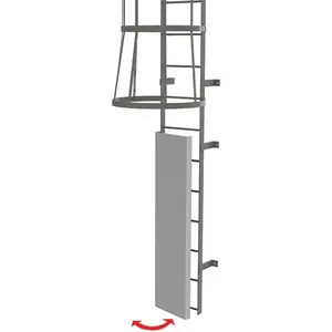 TRI-ARC OPFS03 Ladder Accessories; Accessory Type: Door ; For Use With: Tri-Arc Fixed Gray Steel Ladders ; Material: Steel