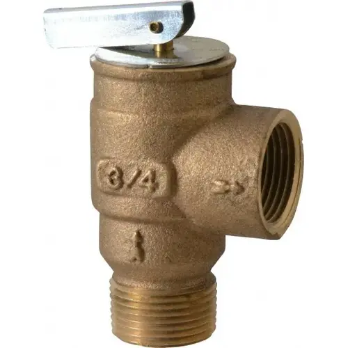 ASME Low Pressure Steam Heating Relief Valve: 3/4" Inlet, 10 Max psi ASME Low Pressure Steam Heating Relief Valve: 3/4" Inlet, 10 Max psi