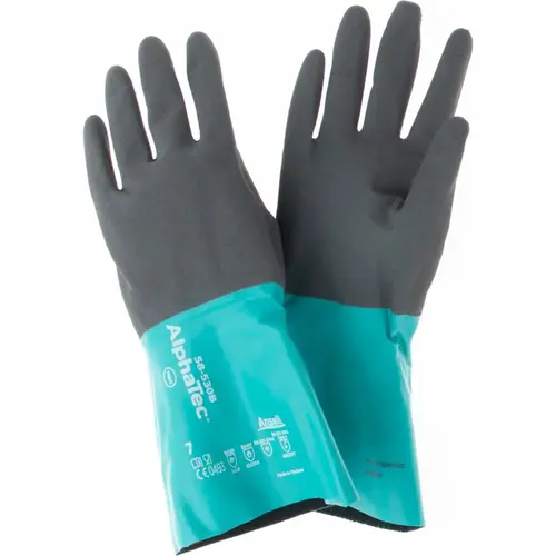 Series 58-530B Chemical Resistant Gloves: 13.00 Thick, Nitrile, Supported, Series 58-530B Chemical Resistant Gloves: 13.00 Thick, Nitrile, Supported,
