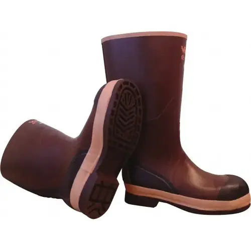 Work Boot: Size 11, 16" High, Rubber, Steel Toe