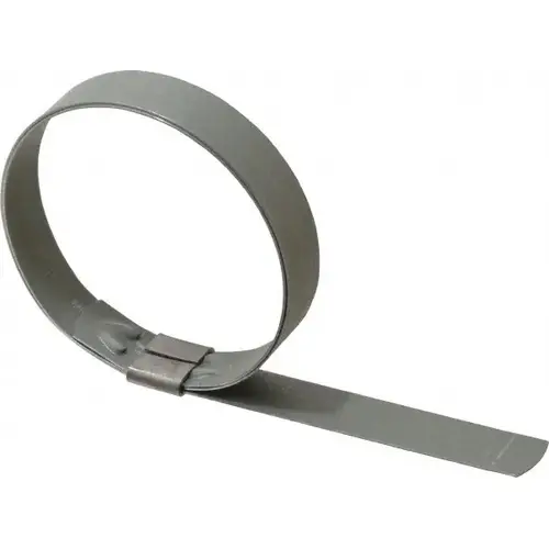 2-3/4" ID Galvanized Steel Preformed Center Punch Clamp 2-3/4" ID Galvanized Steel Preformed Center Punch Clamp