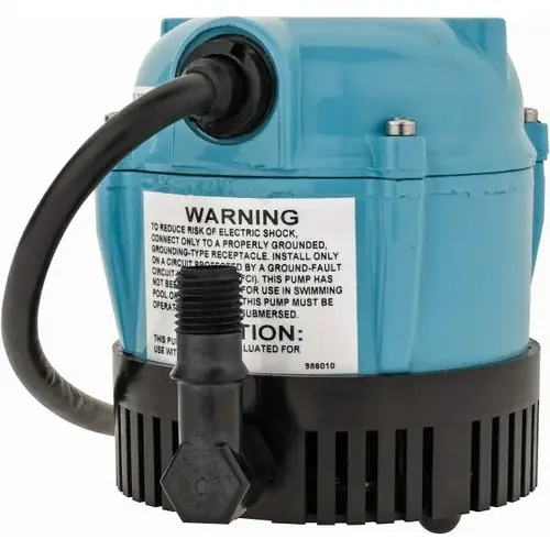 Submersible Pump: 1.1 Amp Rating