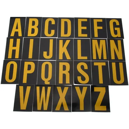 Stranco Number & Letter Label :Synthetic Film