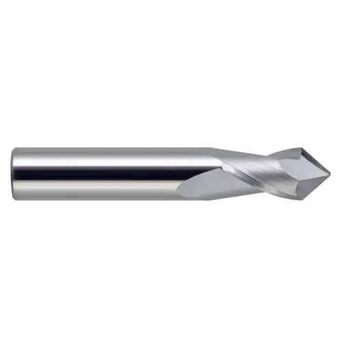 Drill Mill: 5/8" Dia, 1-1/4" LOC, 2 Flutes, 90 degree Point, Solid Carbide AlTiN Drill Mill: 5/8" Dia, 1-1/4" LOC, 2 Flutes, 90 degree Point, Solid Carbide AlTiN