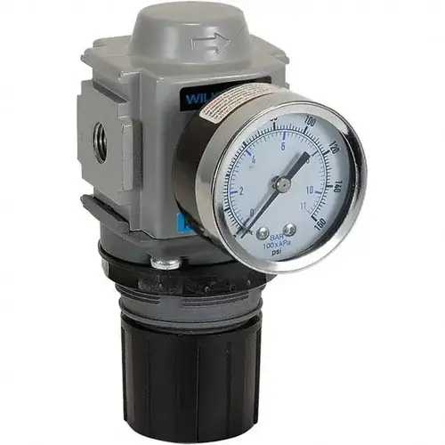 Compressed Air Regulator: 3/8" NPT, 300 Max psi, Compact Compressed Air Regulator: 3/8" NPT, 300 Max psi, Compact
