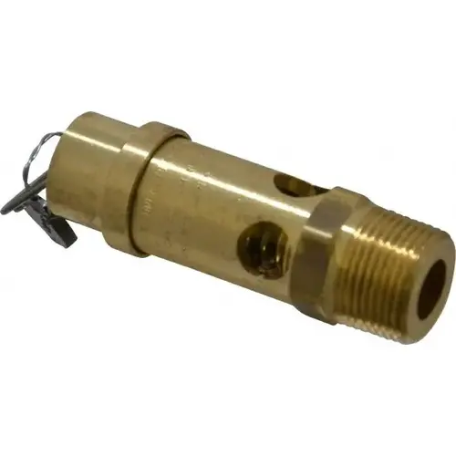 ASME Safety Relief Valve: 3/4" Inlet, 504 CFM, 125 Max psi ASME Safety Relief Valve: 3/4" Inlet, 504 CFM, 125 Max psi