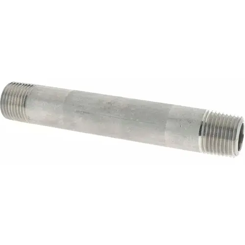 Stainless Steel Pipe Nipple: 1/2" Pipe, Grade 316 & 316L