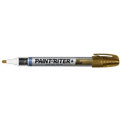 Liquid paint marker for oily surface marking