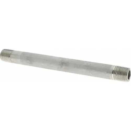 Stainless Steel Pipe Nipple: 1/4" Pipe, Grade 316 & 316L