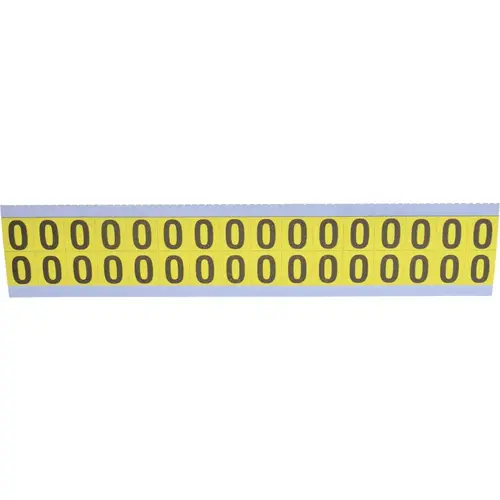 Number & Letter Label: "O", Rectangle, 0.5625" Wide Number & Letter Label: "O", Rectangle, 0.5625" Wide