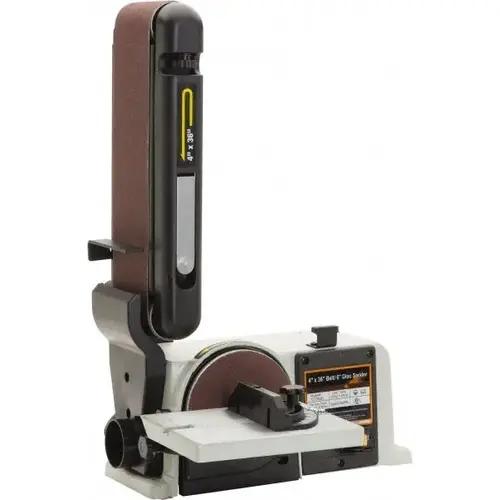 Horizontal & Vertical Combination Sanding Machine: 36" Long x 4" Wide Belt, 6" Dia