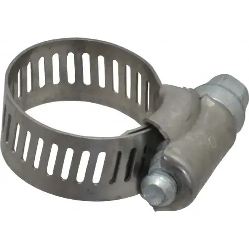 Worm Gear Clamp: SAE 8, 7/16 to 1" Dia, Stainless Steel Band - pack of 5 Worm Gear Clamp: SAE 8, 7/16 to 1" Dia, Stainless Steel Band - pack of 5
