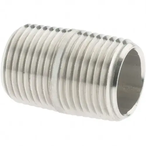 Stainless Steel Pipe Nipple: 3/8" Pipe, Grade 316 & 316L - pack of 4