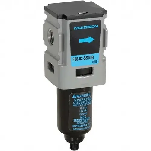 General Purpose Compressed Air Filter: 1/4" NPT Port