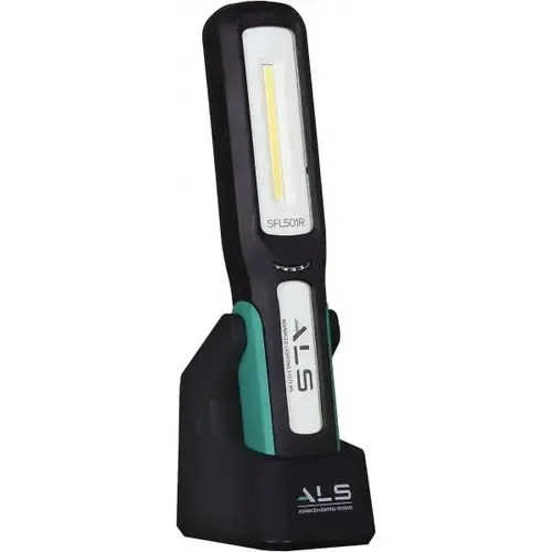 3 Volt, Black & Turquoise Straight Folding Work Light