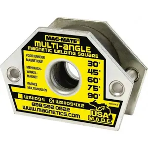 Mag-Mate WS11094X2 4-3/8" Wide x 1-9/16" Deep x 3" High Ceramic Magnetic Welding & Fabrication Square