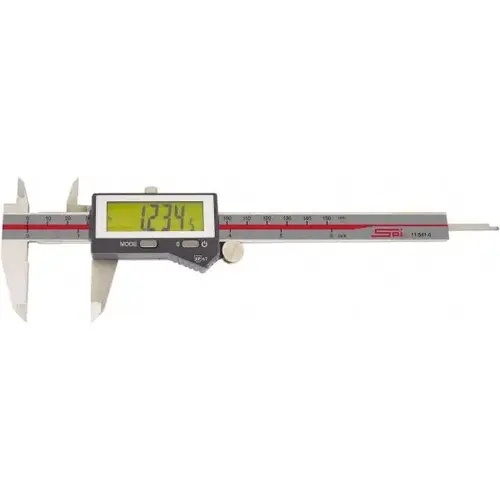Electronic Caliper: 0 to 6", 0.0005" Resolution, IP67