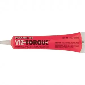 Vibra-Tite. 20241 Visual Vibratory Indicator Marker: Red, Tamperproof, Squeeze Tube Point