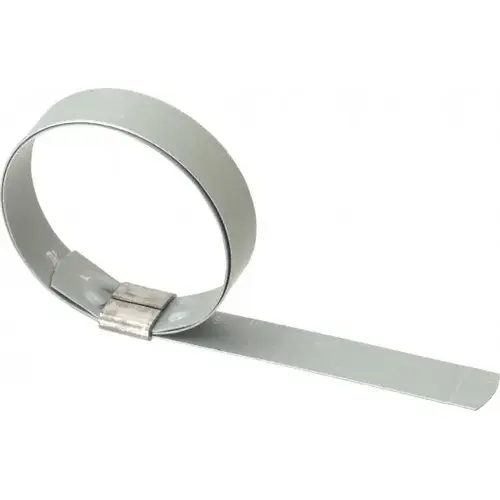 2-1/4" ID Galvanized Steel Preformed Center Punch Clamp 2-1/4" ID Galvanized Steel Preformed Center Punch Clamp