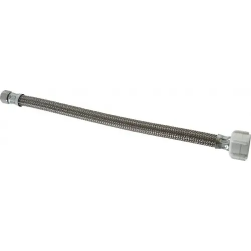 3/8" Compression Inlet, 7/8" Ballcock Outlet, Brass Flexible Connector