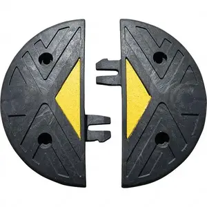 JSP Safety HAY002-835-330 Speed Bumps, Parking Curbs & Accessories; Material: PVC ; Speed Bump Type: Speed Bump ; Overall Length: 8 ; Overall Height: 2