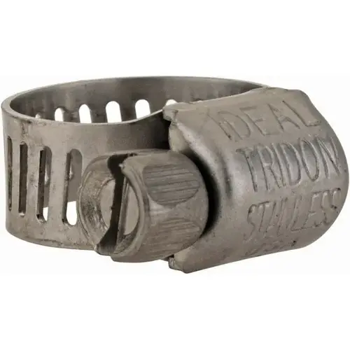 Worm Gear Clamp: SAE 4, 5/16 to 5/8" Dia, Stainless Steel Band Worm Gear Clamp: SAE 4, 5/16 to 5/8" Dia, Stainless Steel Band