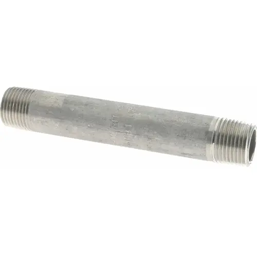Stainless Steel Pipe Nipple: 3/8" Pipe, Grade 316 & 316L Stainless Steel Pipe Nipple: 3/8" Pipe, Grade 316 & 316L