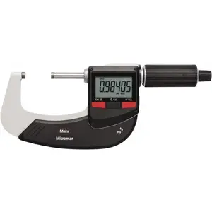 Mahr 4157101 Electronic Outside Micrometer: 2", Carbide Tipped Measuring Face, IP65