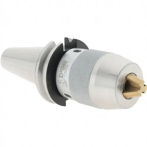 Drill Chuck: 1/2" Capacity, Integral Shank Mount, CAT40 Drill Chuck: 1/2" Capacity, Integral Shank Mount, CAT40