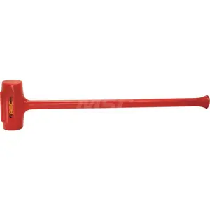 ABC Hammers ABC14DB 12 lb Polyurethane Dead Blow Hammer, Non-Sparking, Non-Marring 3-1/4 Face Diam, 8" Head Length, 36 OAL, 32" Steel Reinforced Polyurethane Handle, Double Faced
