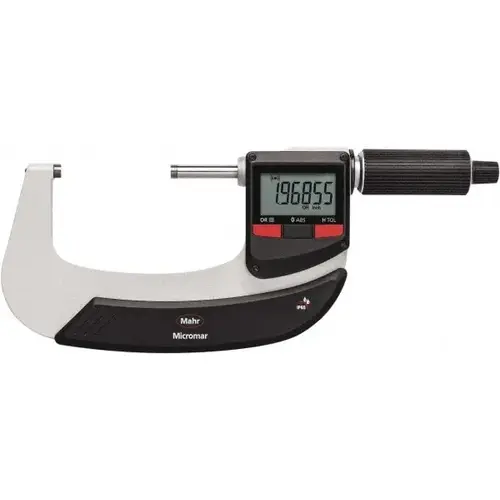 Electronic Outside Micrometer: 3", Carbide Tipped Measuring Face, IP65