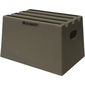 Diversified Plastics ST18-07 Step Stand Stool: 1 Step, Plastic, Gray